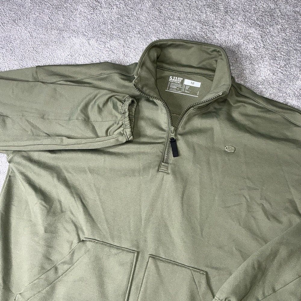 511 Tactical Sweater Womens Medium Green‎ 1/4 Zip Outdoors Stretch Durability